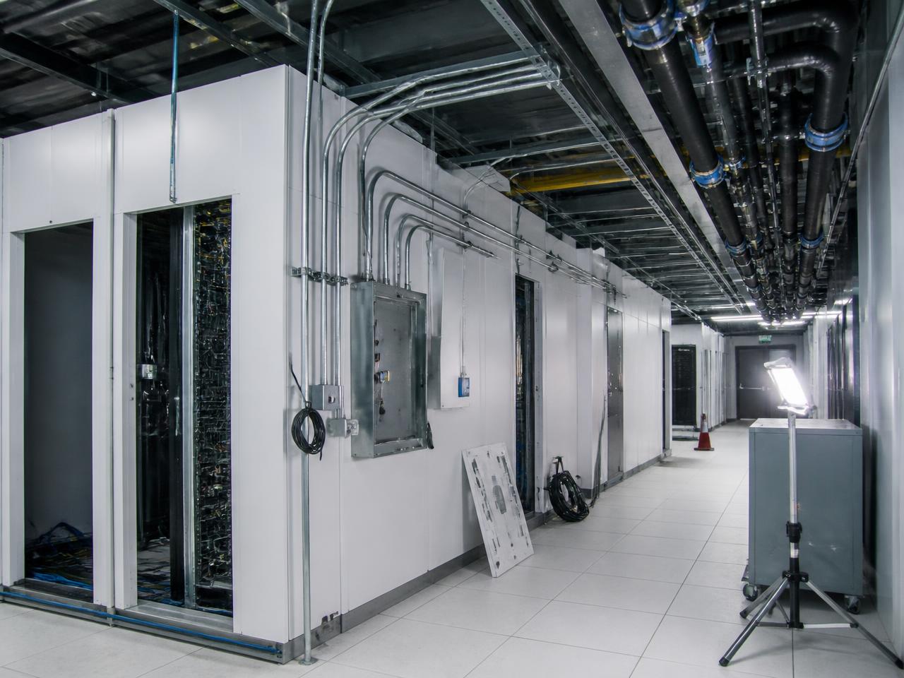 Existing data center facility undergoing electrical and cooling modernization